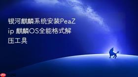 银河麒麟系统安装PeaZip 麒麟OS全能格式解压工具