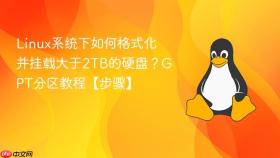 Linux系统下如何格式化并挂载大于2TB的硬盘？GPT分区教程【步骤】