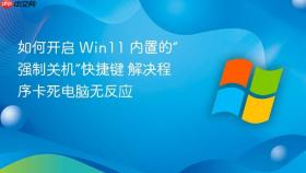 如何开启 win11 内置的“强制关机”快捷键 解决程序卡死电脑无反应
