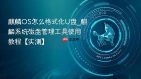 麒麟OS怎么格式化U盘_麒麟系统磁盘管理工具使用教程【实测】