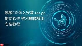 麒麟OS怎么安装.tar.gz格式软件 银河麒麟解压安装教程