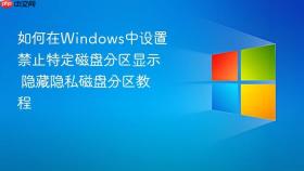如何在windows中设置禁止特定磁盘分区显示 隐藏隐私磁盘分区教程