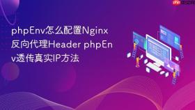 phpenv怎么配置nginx反向代理header phpenv透传真实ip方法