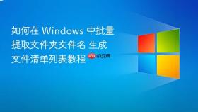 如何在 windows 中批量提取文件夹文件名 生成文件清单列表教程