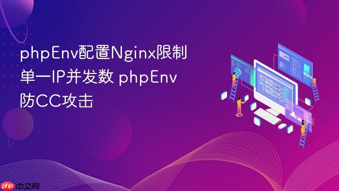 phpenv配置nginx限制单一ip并发数 phpenv防cc攻击