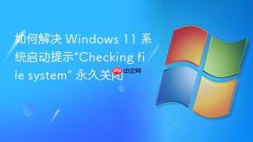 如何解决 windows 11 系统启动提示“checking file system” 永久关闭