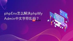 phpenv怎么解决phpmyadmin中文字符乱码?