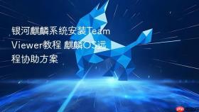 银河麒麟系统安装teamviewer教程 麒麟os远程协助方案