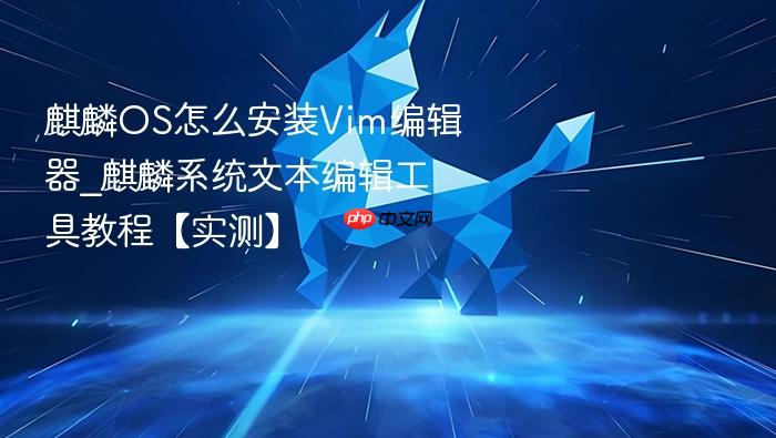 麒麟os怎么安装vim编辑器_麒麟系统文本编辑工具教程【实测】