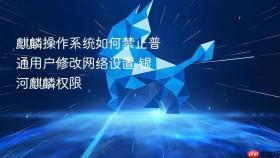 麒麟操作系统如何禁止普通用户修改网络设置 银河麒麟权限