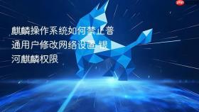 麒麟操作系统如何禁止普通用户修改网络设置 银河麒麟权限