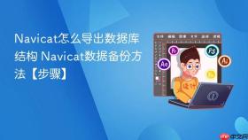 navicat怎么导出数据库结构 navicat数据备份方法【步骤】