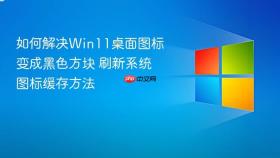 如何解决Win11桌面图标变成黑色方块 刷新系统图标缓存方法
