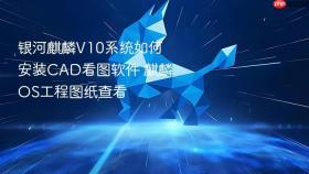 银河麒麟V10系统如何安装CAD看图软件 麒麟OS工程图纸查看