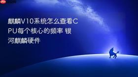 麒麟v10系统怎么查看cpu每个核心的频率 银河麒麟硬件