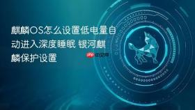 麒麟os怎么设置低电量自动进入深度睡眠 银河麒麟保护设置