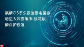 麒麟OS怎么设置低电量自动进入深度睡眠 银河麒麟保护设置