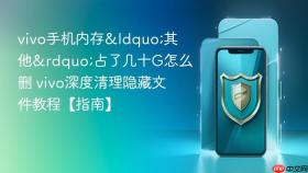 vivo手机内存&ldquo;其他&rdquo;占了几十G怎么删 vivo深度清理隐藏文件教程【指南】