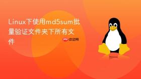 linux下使用md5sum批量验证文件夹下所有文件
