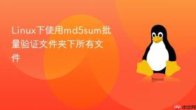 Linux下使用md5sum批量验证文件夹下所有文件