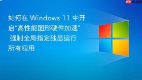 如何在 windows 11 中开启“高性能图形硬件加速” 强制全局指定独显运行所有应用