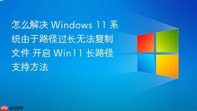 怎么解决 windows 11 系统由于路径过长无法复制文件 开启 win11 长路径支持方法