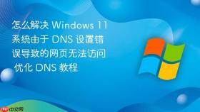 怎么解决 windows 11 系统由于 dns 设置错误导致的网页无法访问 优化 dns 教程