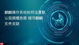 麒麟操作系统如何设置默认视频播放器 银河麒麟文件关联