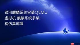 银河麒麟系统安装QEMU虚拟机 麒麟系统多架构仿真部署