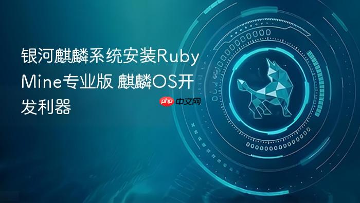 银河麒麟系统安装rubymine专业版 麒麟os开发利器