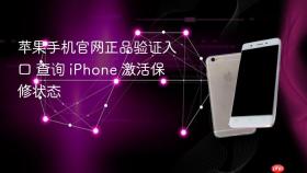 苹果手机官网正品验证入口 查询 iPhone 激活保修状态
