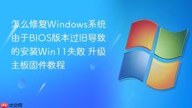 怎么修复windows系统由于bios版本过旧导致的安装win11失败 升级主板固件教程
