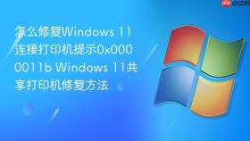 怎么修复windows 11连接打印机提示0x0000011b windows 11共享打印机修复方法
