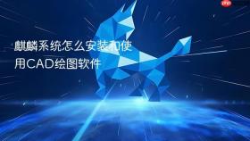 麒麟系统怎么安装和使用cad绘图软件
