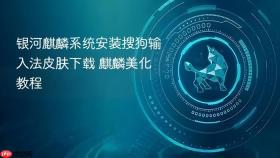 银河麒麟系统安装搜狗输入法皮肤下载 麒麟美化教程
