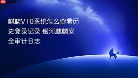 麒麟V10系统怎么查看历史登录记录 银河麒麟安全审计日志