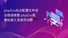 phpEnv站点配置文件语法错误修复 phpEnv配置检测工具使用详解