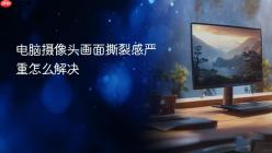 电脑摄像头画面撕裂感严重怎么解决