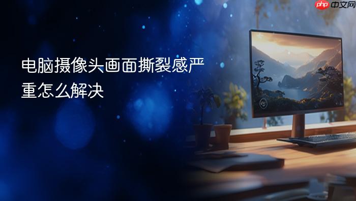 电脑摄像头画面撕裂感严重怎么解决