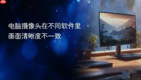 电脑摄像头在不同软件里画面清晰度不一致
