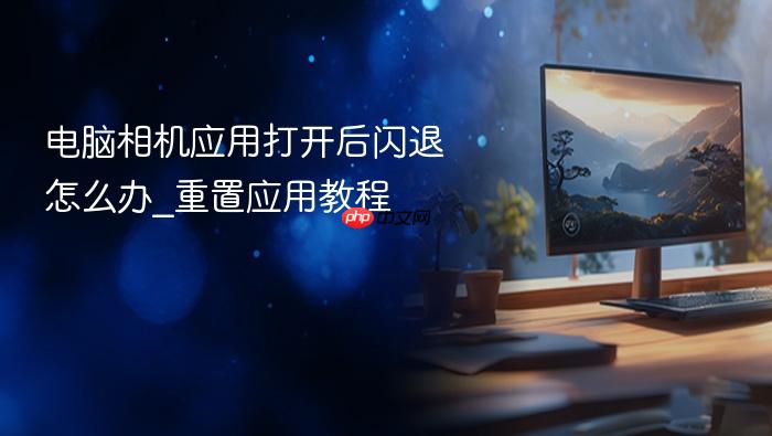 电脑相机应用打开后闪退怎么办_重置应用教程