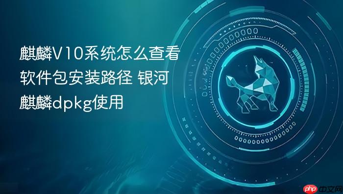 麒麟v10系统怎么查看软件包安装路径 银河麒麟dpkg使用
