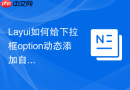 Layui如何给下拉框option动态添加自定义属性