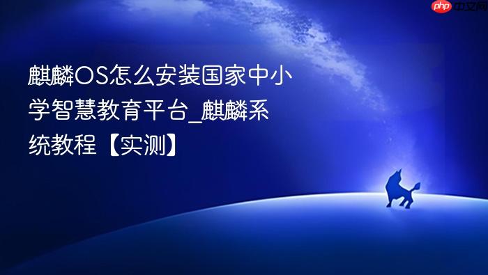 麒麟os怎么安装国家中小学智慧教育平台_麒麟系统教程【实测】
