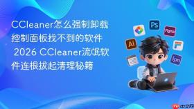CCleaner怎么强制卸载控制面板找不到的软件 2026 CCleaner流氓软件连根拔起清理秘籍