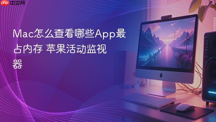 mac怎么查看哪些app最占内存 苹果活动监视器