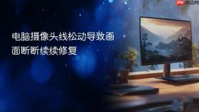 电脑摄像头线松动导致画面断断续续修复