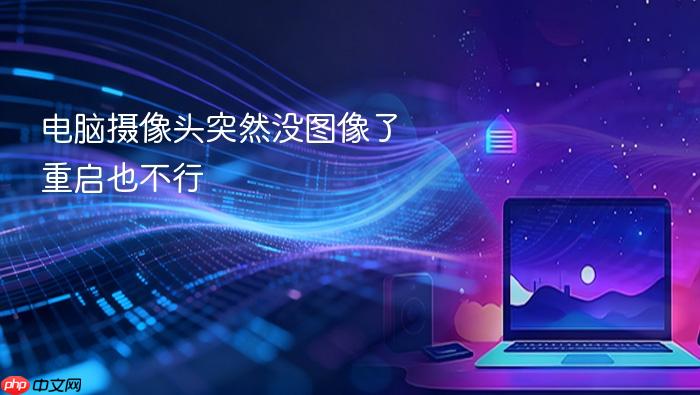 电脑摄像头突然没图像了重启也不行