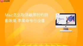 mac怎么取消截屏时的阴影效果 苹果命令行设置
