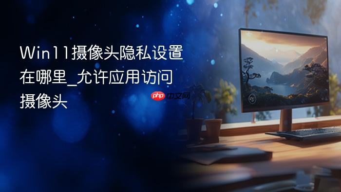 win11摄像头隐私设置在哪里_允许应用访问摄像头